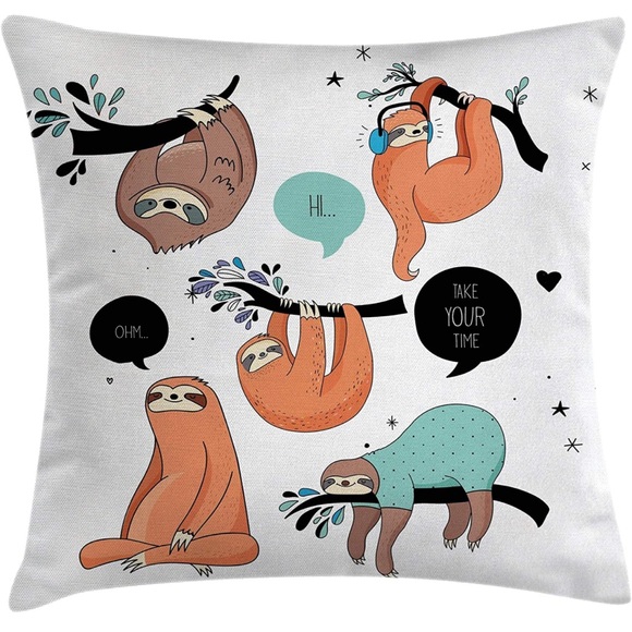 Other - Kid's Sloth Pillow Cover